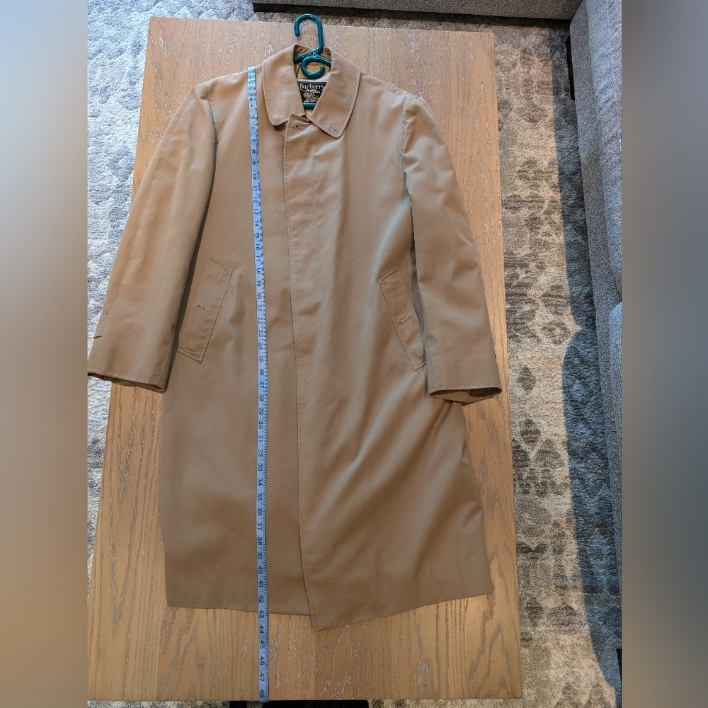 STUNNING Vintage 90s BURBERRY Luxury Designer Trench Long Men Coat - Picture 6 of 15
